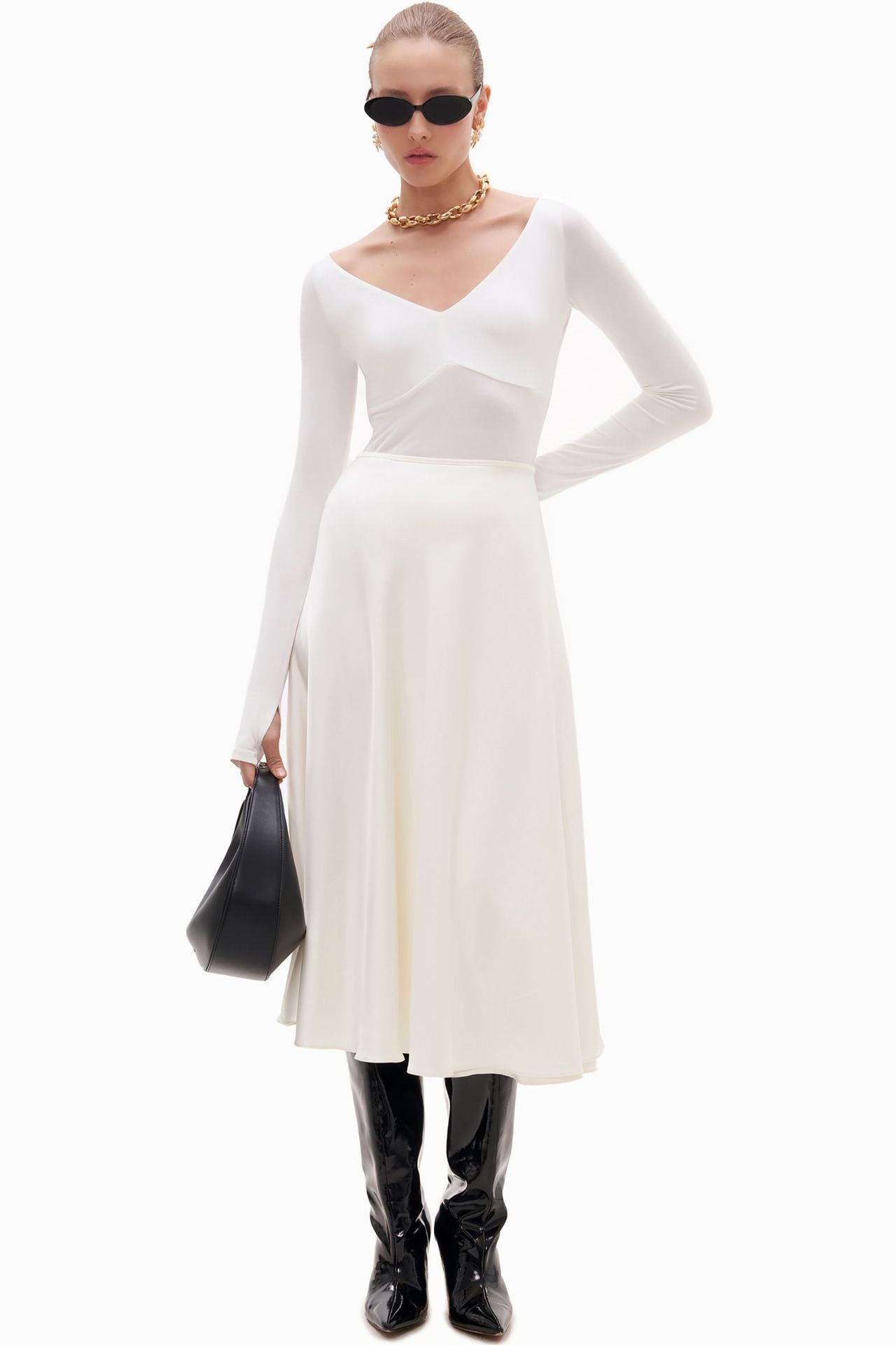 CASHMERE White / tops Maya marno トップス SILK OFFICIAL TOPS｜TOPS(トップス)｜MANOF TURTLE SHEER トップス